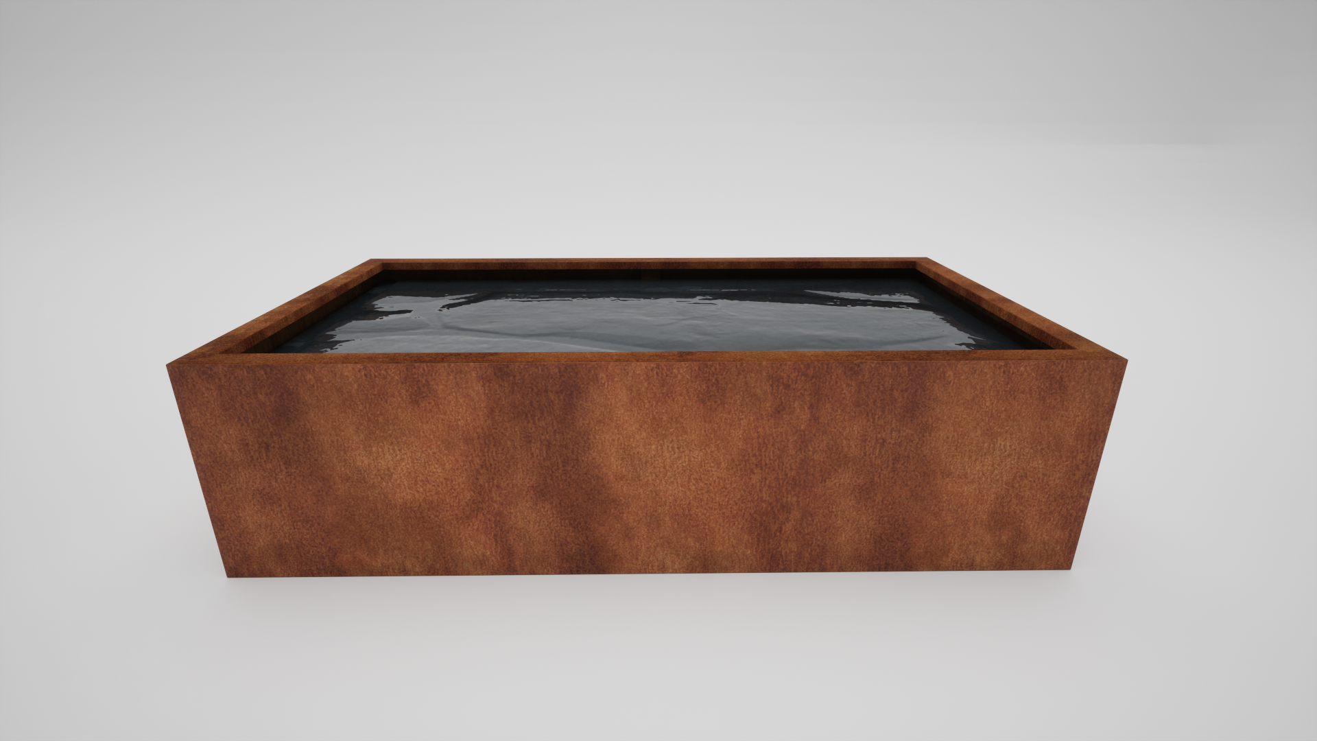 Corten Steel Water Trough Pond