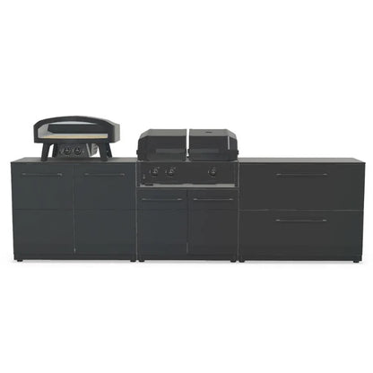 Cozze Elements Outdoor Kitchen with Quattro 900 Grill, Pizza Oven, Storage and Prep Space