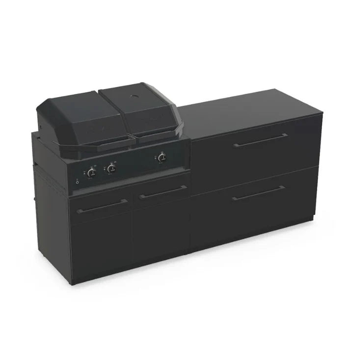 Cozze Elements Outdoor Kitchen with Quattro 900 Grill, Pizza Oven, Storage and Compact Design