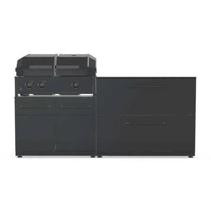 Cozze Elements Outdoor Kitchen with Quattro 900 Grill, Pizza Oven, Storage and Compact Design