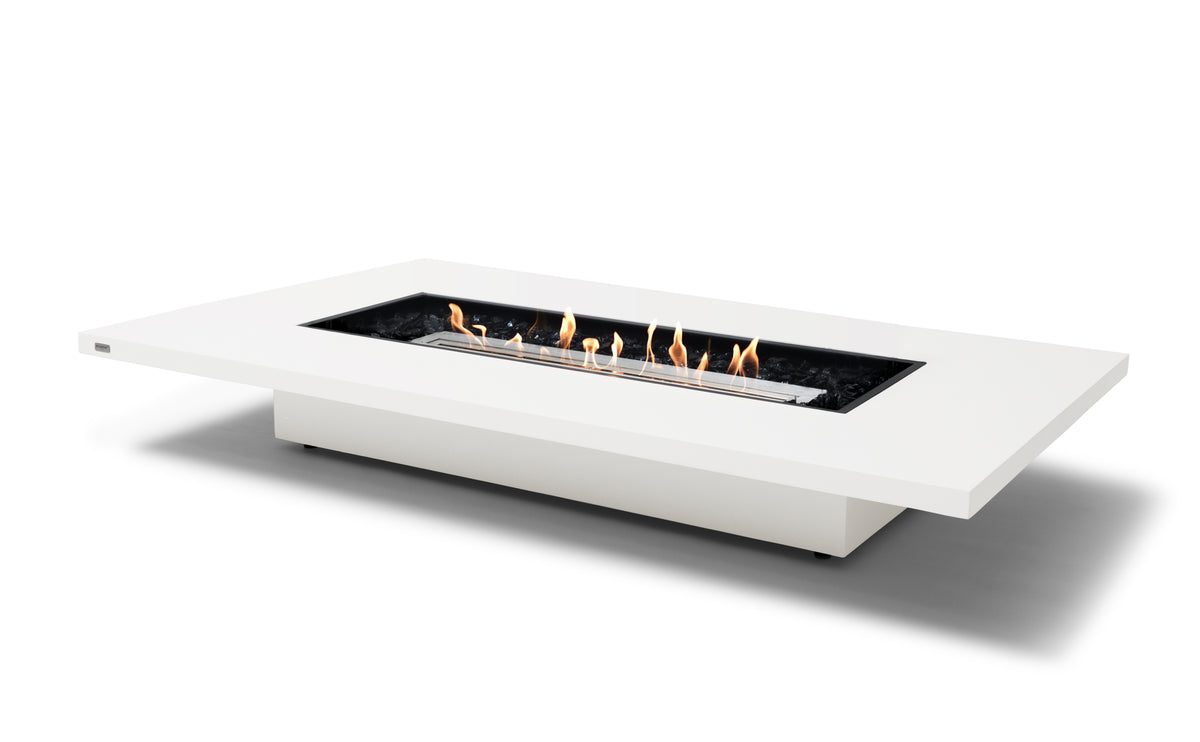 EcoSmart Daiquiri 70VL Fire Pit Table with Dual Function Design | Bioethanol Flame & Gas Burner Options