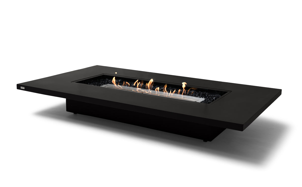EcoSmart Daiquiri 70VL Fire Pit Table with Dual Function Design | Bioethanol Flame & Gas Burner Options