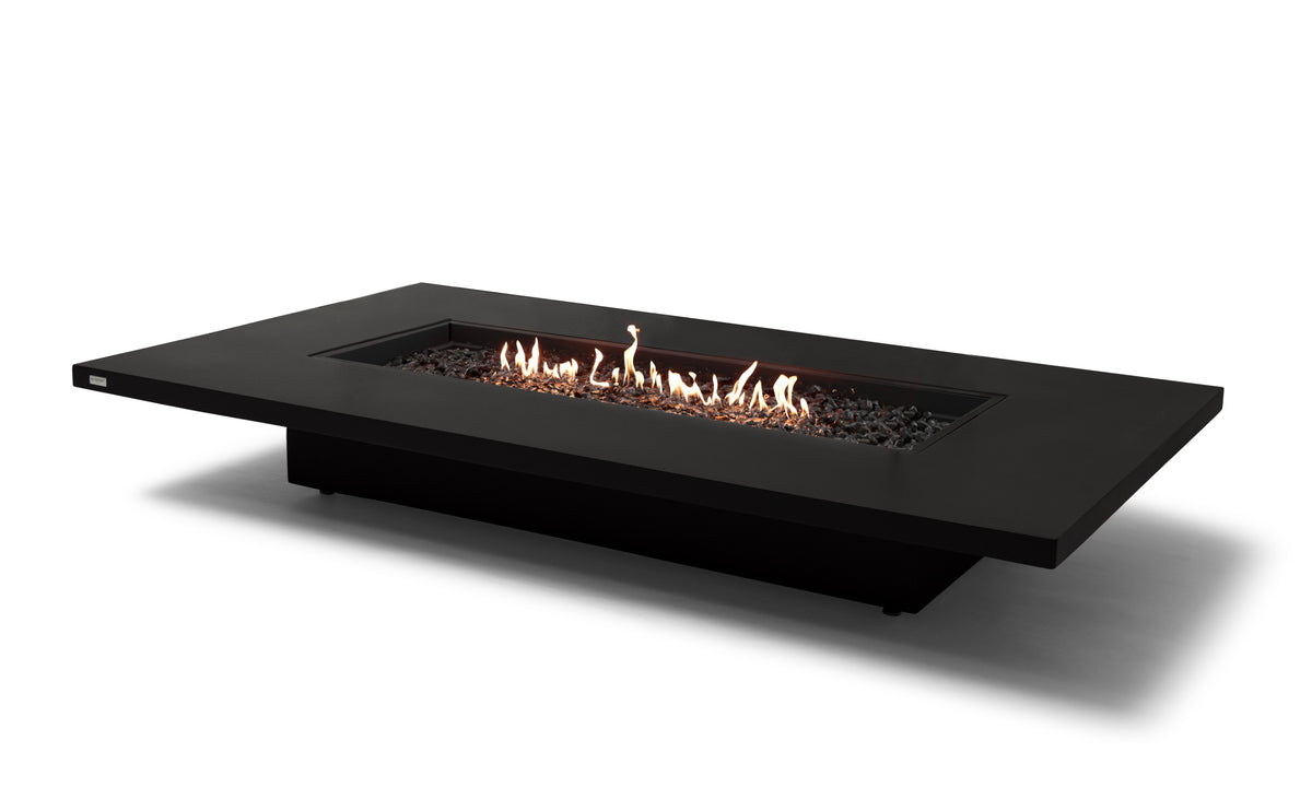 EcoSmart Daiquiri 70VL Fire Pit Table with Dual Function Design | Bioethanol Flame & Gas Burner Options