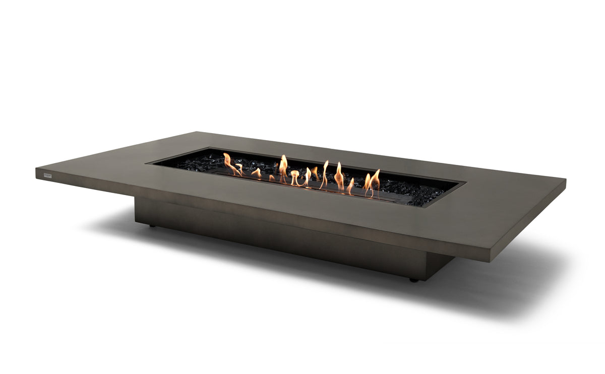 EcoSmart Daiquiri 70VL Fire Pit Table with Dual Function Design | Bioethanol Flame & Gas Burner Options