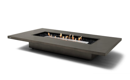 EcoSmart Daiquiri 70VL Fire Pit Table with Dual Function Design | Bioethanol Flame & Gas Burner Options