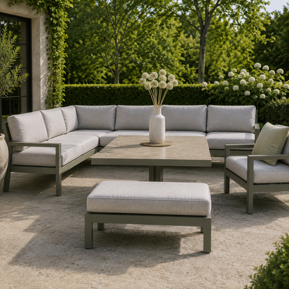 Hex Living Elevated Set in Sage Green | Garden Furniture Set