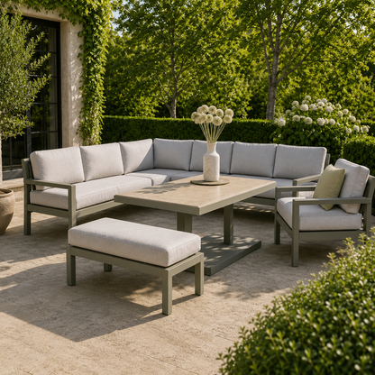 Hex Living Elevated Set in Sage Green | Garden Furniture Set