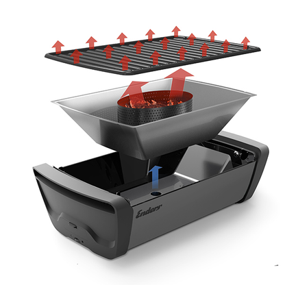 Enders, Aurora, Grey, Tabletop Charcoal BBQ