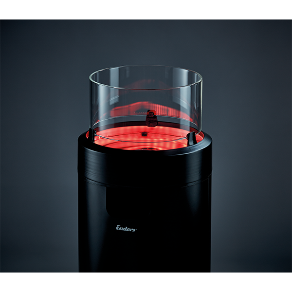 Enders, Nova LED Flame, Medium Black Gas Patio Heater