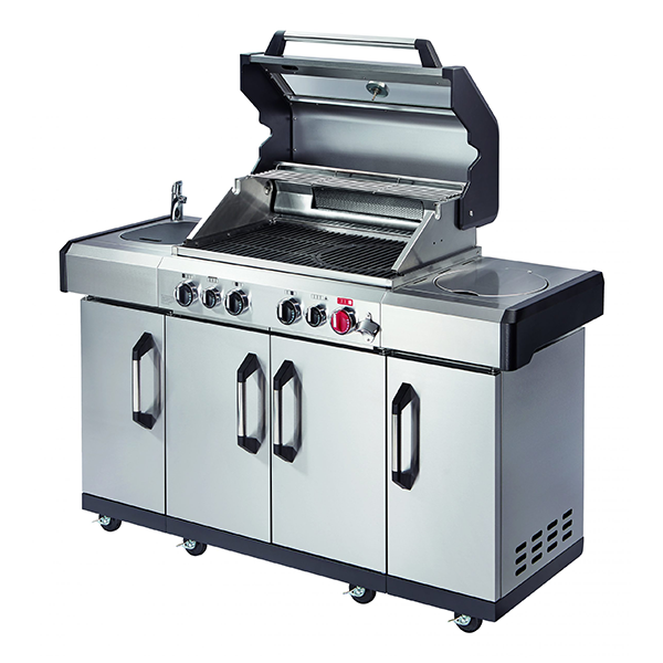Enders, Kansas, Pro 4, Gas BBQ, Silver