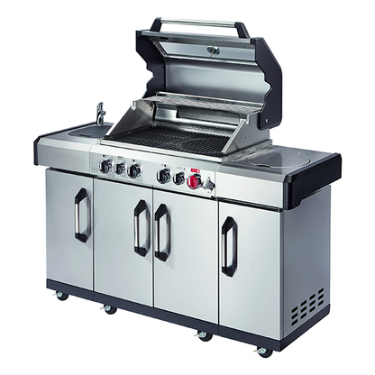 Enders, Kansas, Pro 4, Gas BBQ, Silver