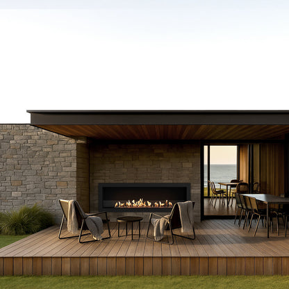 EcoSmart Frame 1500SS Built In Bioethanol Fireplace with XL1200 Flame