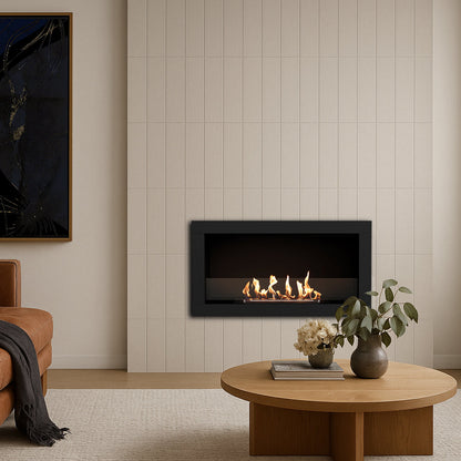 EcoSmart Frame 800SS Built In Bioethanol Fireplace for Modern Living
