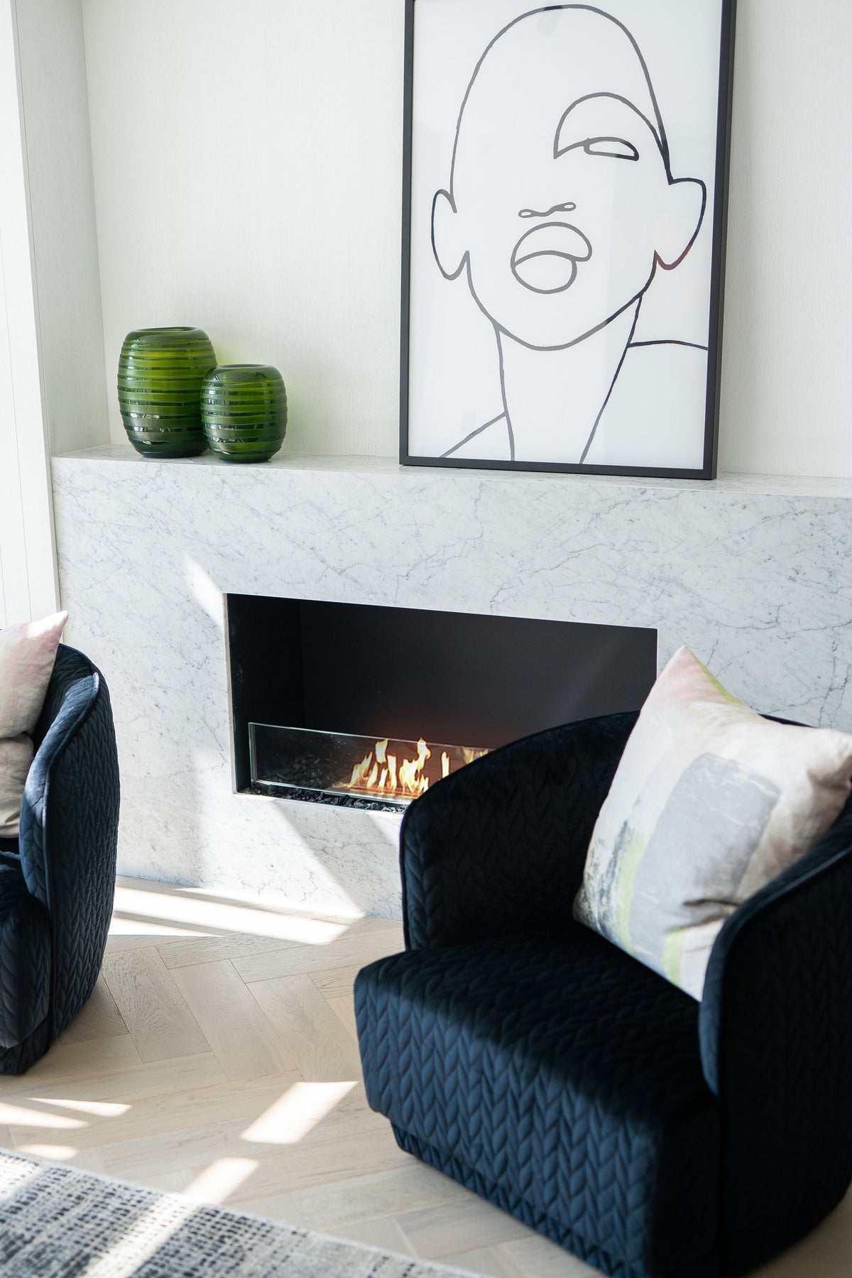 EcoSmart Fire Flex 42SS Wide Single Sided Bioethanol Fireplace Insert