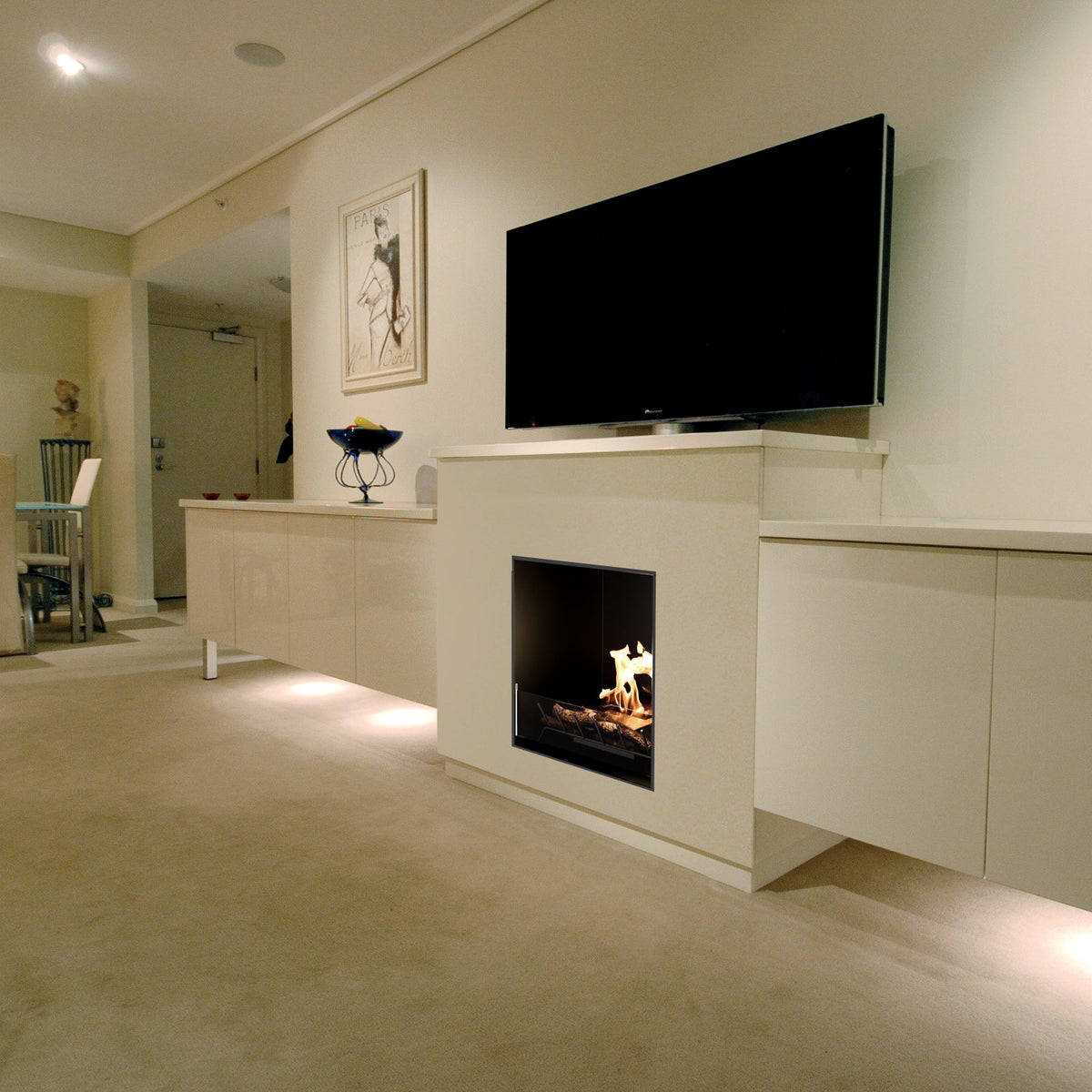 EcoSmart Heritage 26SS Bioethanol Fireplace with Classic Hearth Design