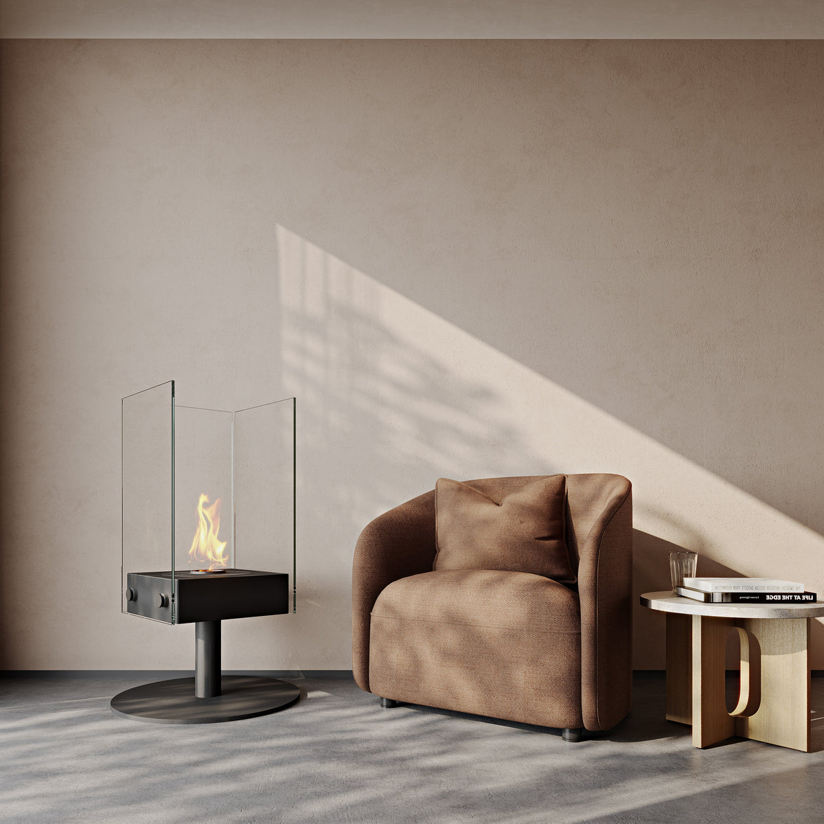 EcoSmart Fire Orbit 360 Degree Freestanding Bioethanol Fireplace