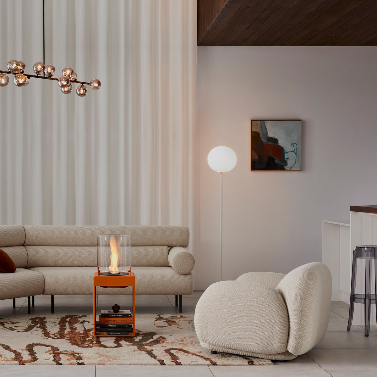 EcoSmart Fire Pop 3T Portable Bioethanol Fireplace for Indoor and Outdoor Use