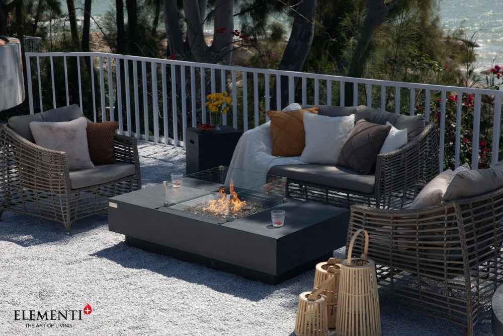 Cannes Gas Fire Table
