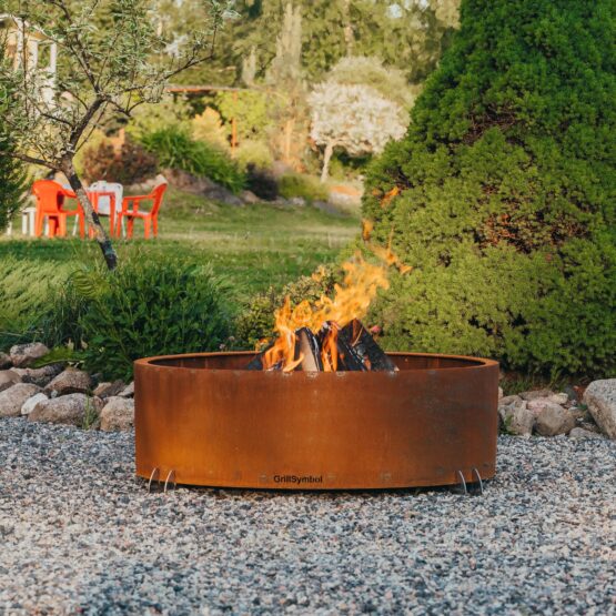 GrillSymbol Corten Steel Fire Pit Elias