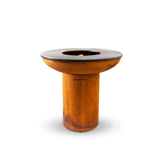 BonFeu, BonBiza XL, Fire Bowl & BBQ Plancha, Rusty Brown
