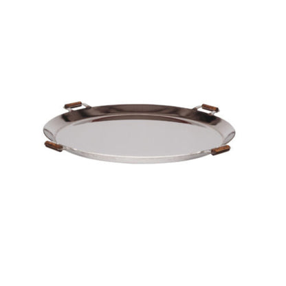GrillSymbol 96 cm Stainless Steel Paella Pan for Large Scale Cooking