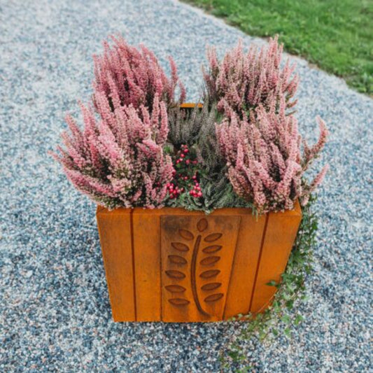 GrillSymbol Fat Ballerina XL Corten Steel Planter for Stylish Outdoor Spaces