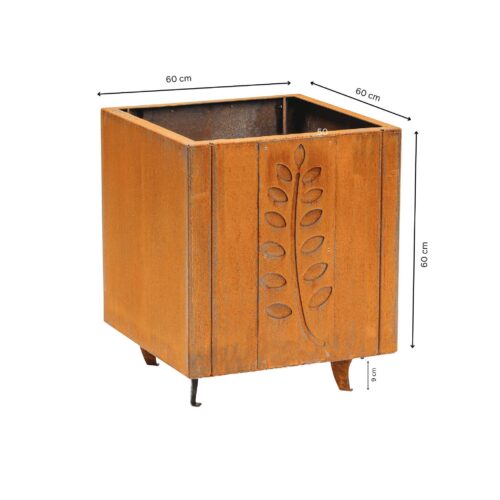 GrillSymbol Fat Ballerina XL Corten Steel Planter for Stylish Outdoor Spaces