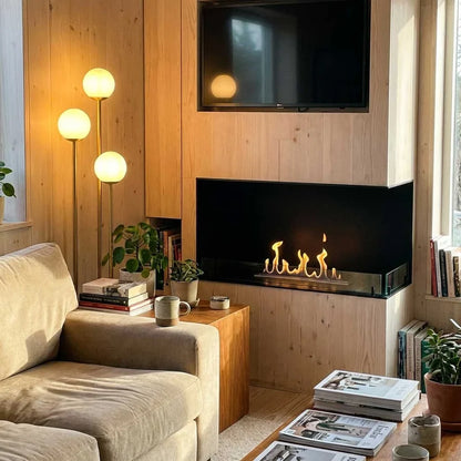 Foco Corner Right 1000 Built In Bioethanol Fireplace
