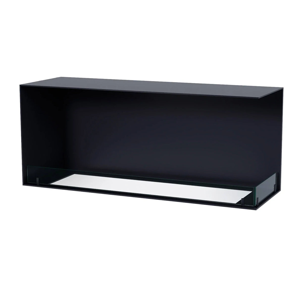 Foco Corner Right 1200 Manual Bioethanol Fireplace with Two Sided Flames
