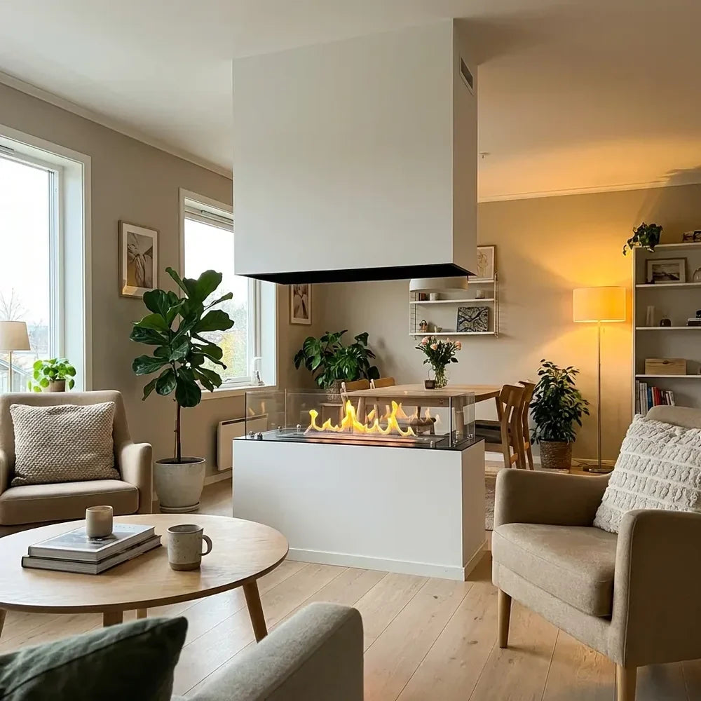 Foco Four 1000 Four Sided Built In Bioethanol Fireplace