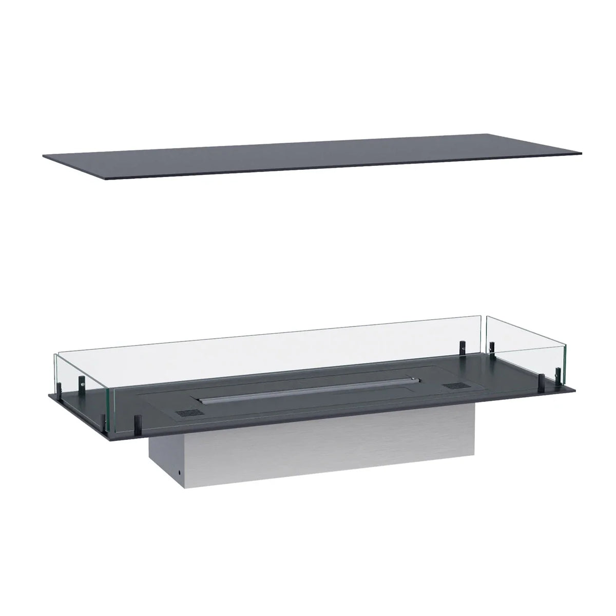 Foco Four 1000 Four Sided Built In Bioethanol Fireplace