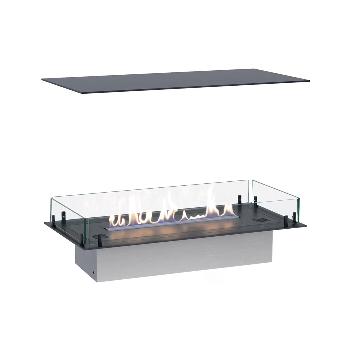 Foco Four 800 Four Sided Built In Bioethanol Fireplace