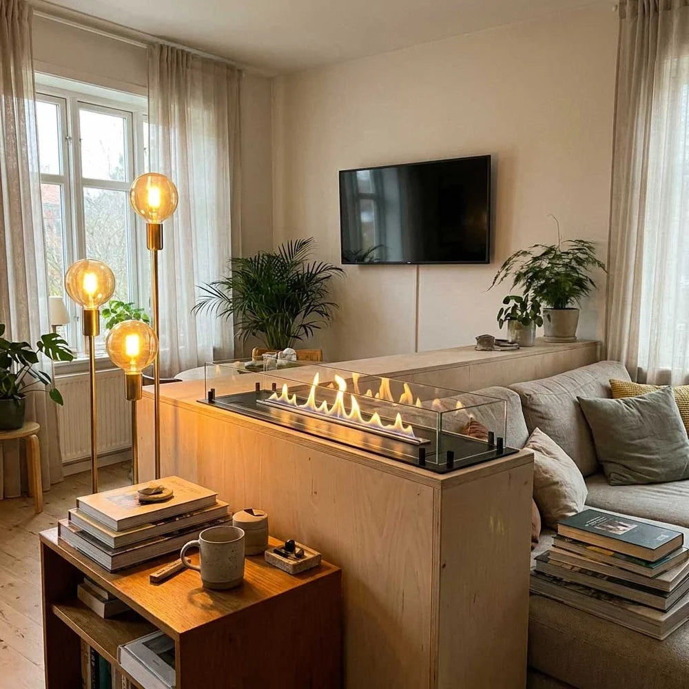 Foco Free 1000 Manual Four Sided Bioethanol Fireplace