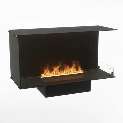 Foco Myst Corner Right 1000 Water Vapour Fireplace in Matte Black