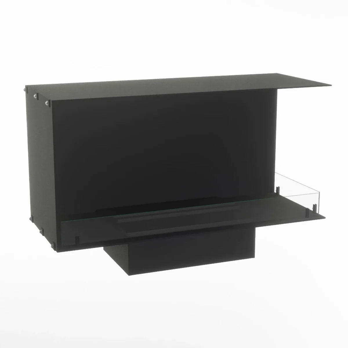 Foco Myst Corner Right 1000 Water Vapour Fireplace in Matte Black