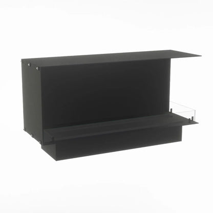 Foco Myst Corner Right 1200 Water Vapour Fireplace in Matte Black