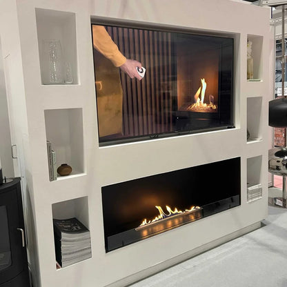 Foco One 1500 Built In Bioethanol Fireplace with Dual Burners