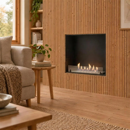 Foco One 600 Slim Built In Bioethanol Fireplace, 20 cm Deep