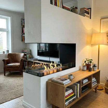 Foco Room Divider 1000 Built In Bioethanol Fireplace