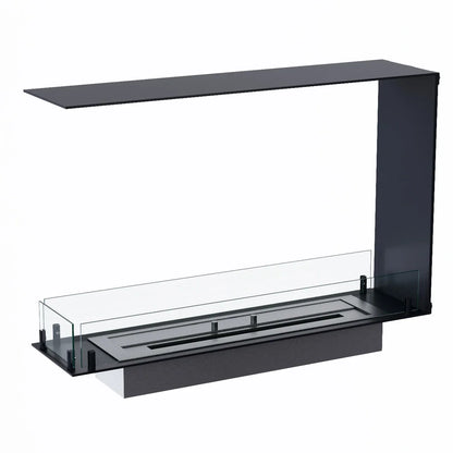 Foco Room Divider 800 Slim Bioethanol Fireplace with Three Sided Flames