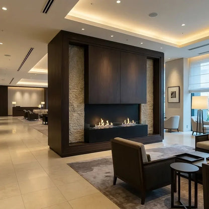 Foco Three 1500 Three Sided Built In Bioethanol Fireplace