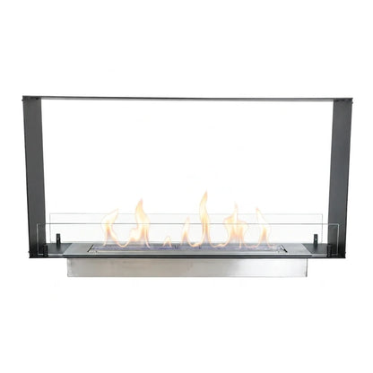 Foco Two 1000 Slim Tunnel Bioethanol Fireplace | See Through