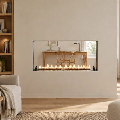 Foco Two 1000 Ultra Slim Built In Bioethanol Fireplace