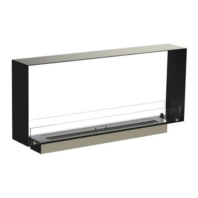 Foco Two 1200 Slim Tunnel Bioethanol Fireplace | See Through