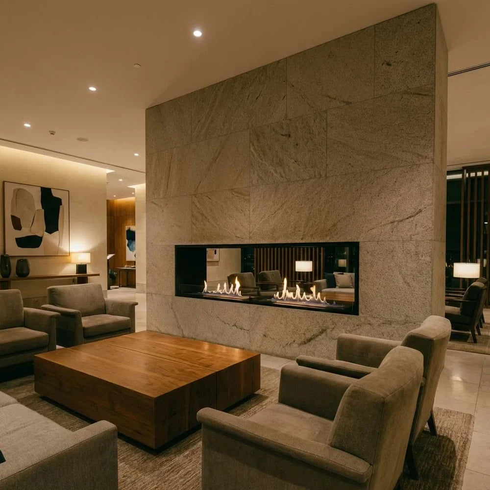 Foco Two 1800 Double Sided Manual Bioethanol Fireplace
