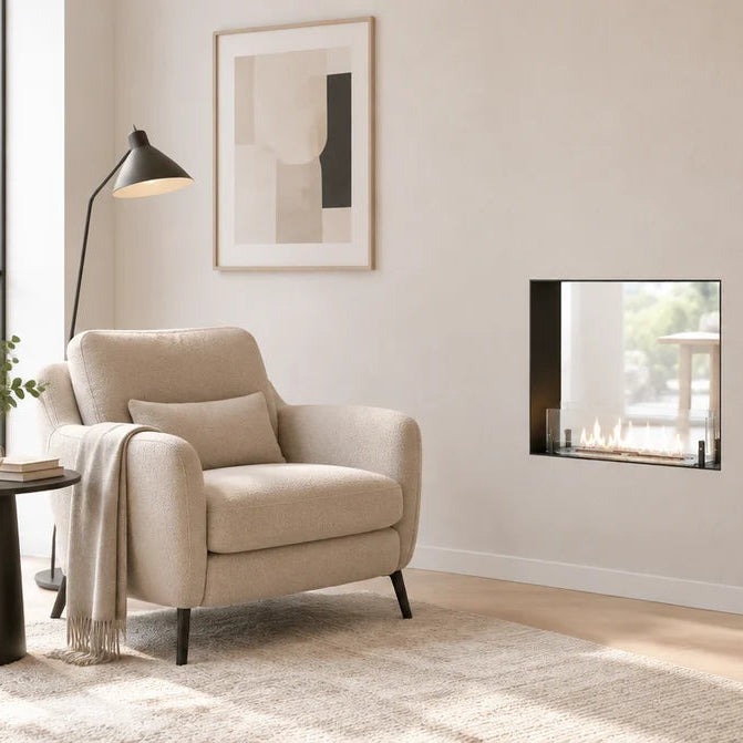 Foco Two 600 Ultra Slim Built In Bioethanol Fireplace