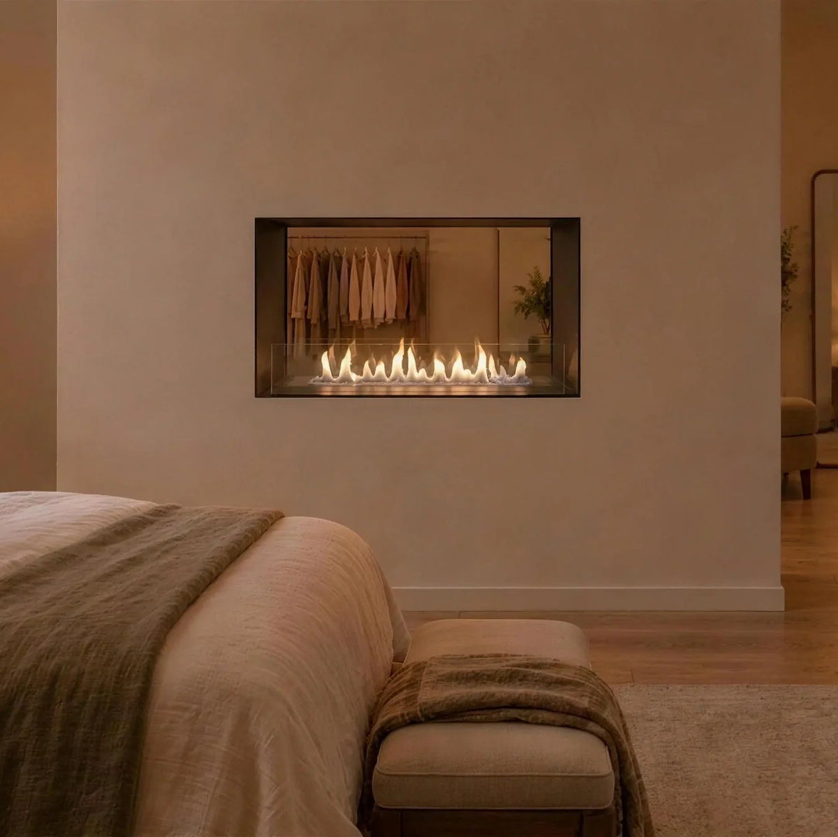 Foco Two 800 Medium Built In Bioethanol Fireplace