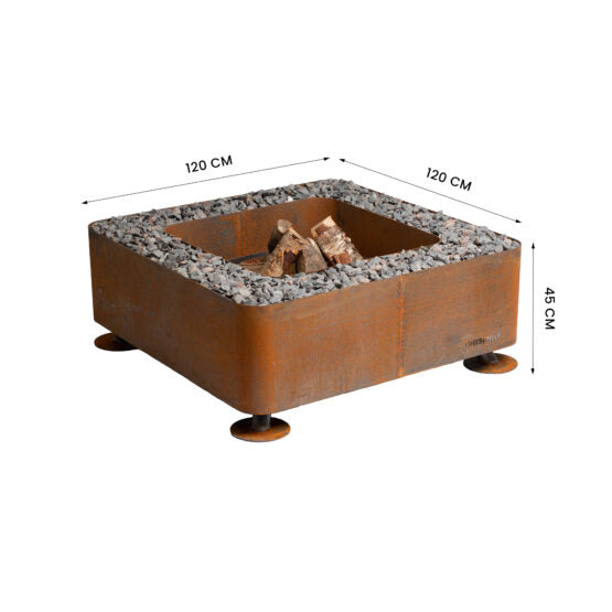 GrillSymbol Corten Steel Fire Pit Fogo 