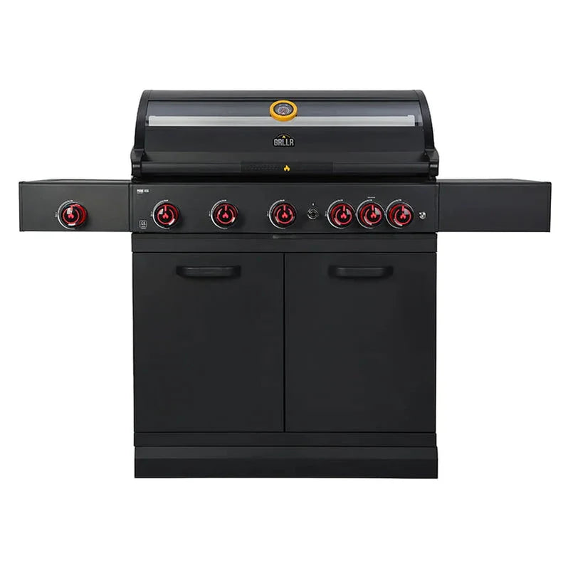 GRLLR Outdoor Kitchen U Shap Sink 5 Burner Fridge and Kamado