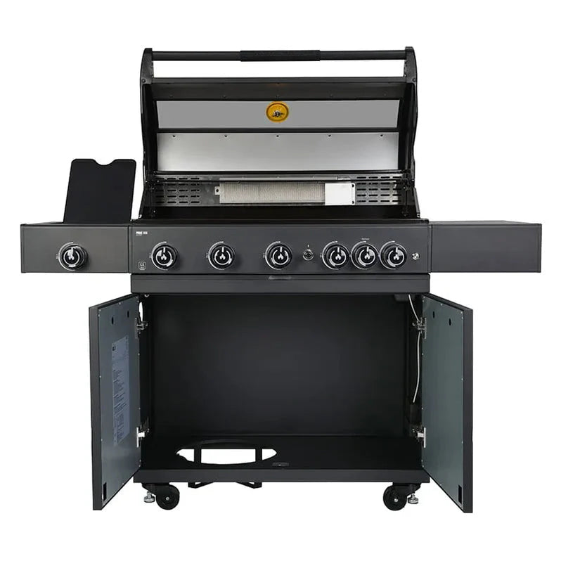 GRLLR Outdoor Kitchen U Shap Sink 5 Burner Fridge and Kamado